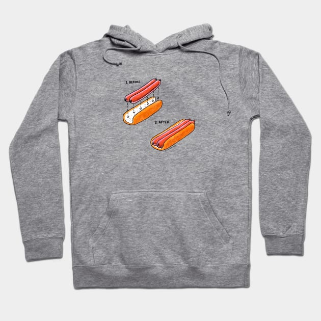 The Double Dog Before And After Hoodie by Joedator